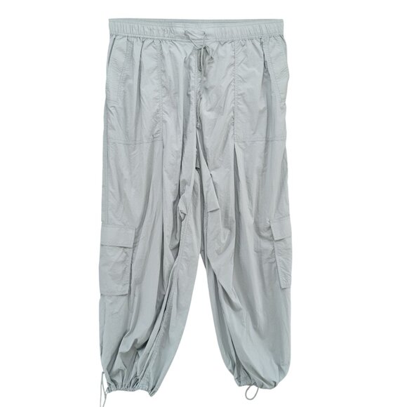 Daily Practice Anthropologie Base Jump Parachute Pants Womens Green Cargo Sz XL - Picture 1 of 13